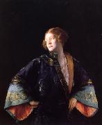 Joseph Decamp The Blue Mandarin Coat china oil painting artist